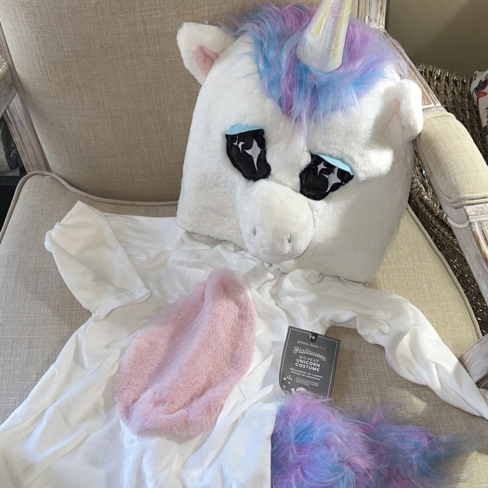 Pottery Barn NWT Kids Unicorn Halloween Costume Size 3X